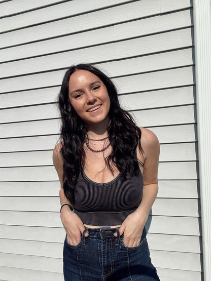 The Comfy Tank ( Black ) - Restock