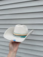 The White Turquoise Wildflower Hat