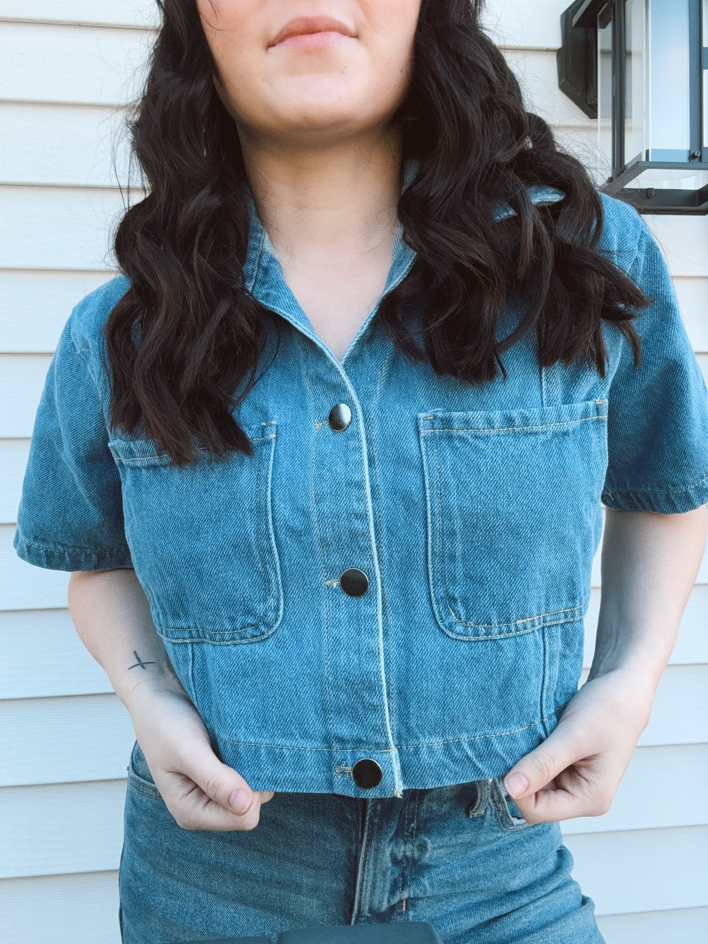 The Dolly Denim Top